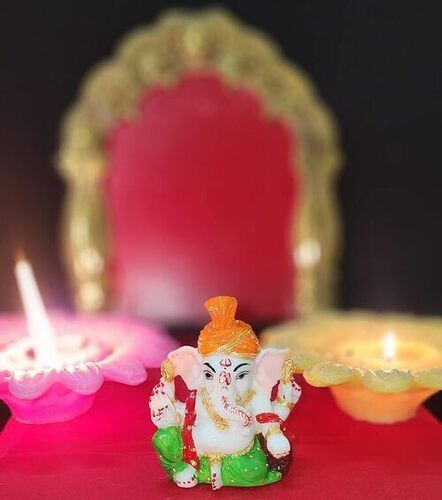 Car Dashboard Ganesh ji 3 Inches Idol