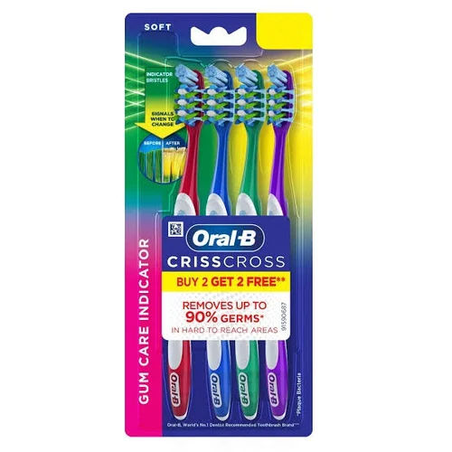 Multicolor Oral B Toothbrush