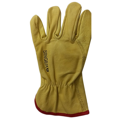 Yellow Grain 3 Tips Driving Gloves