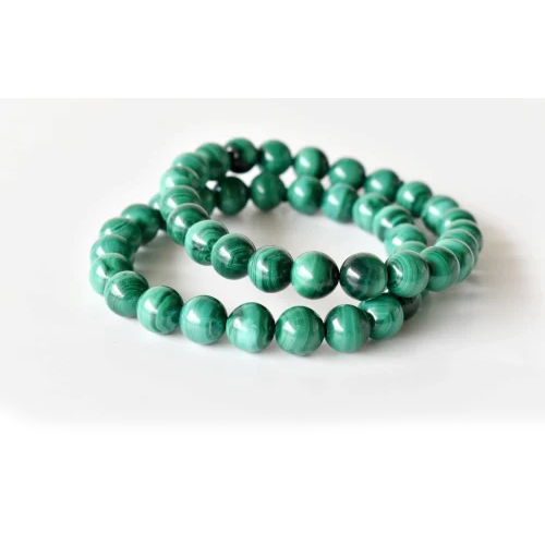 Malachite Bracelet Crystal Beaded Bracelet