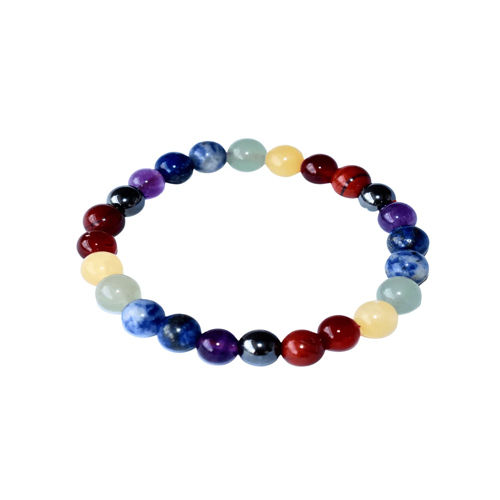 Round 7 Chakra Beaded Gemstone Bracelet