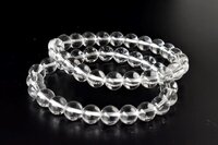 Crystal Quartz Bracelet Crystal Beaded Bracelet - Shape: Round