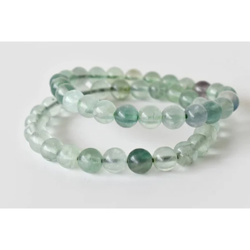 Green Fluorite Bracelet Crystal Beaded Bracelet