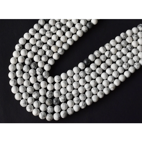 White Howlite Beads For Necklace