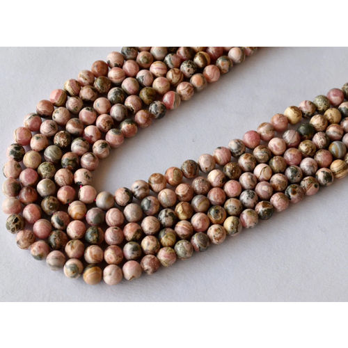 Brown Rhodochrosite Beads For Necklace