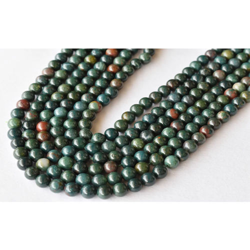 Green Bloodstone Beads For Necklace