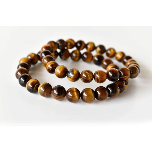 Tiger Eye Crystal Bracelet, Beaded Gemstone Bracelet