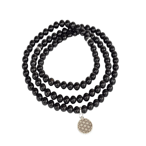 Black Tourmaline 108 Prayer Beads Mala Bracelet 108 Prayer Beads Necklace