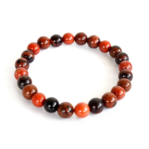 Round Root Chakra Natural Chakra Gemstone Healing Bracelet