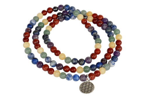 7 Chakra 108 Prayer Beads Mala Bracelet 108 Prayer Beads Necklace