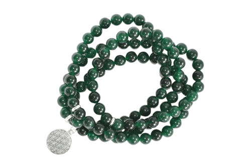 Green Jade 108 Prayer Beads Mala Bracelet 108 Prayer Beads Necklace