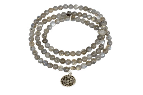 Labradorite 108 Prayer Beads Mala Bracelet 108 Prayer Beads Necklace