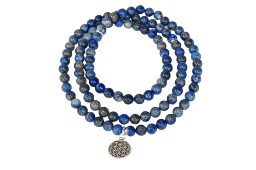 Lapis Lazuli 108 Prayer Beads Mala Bracelet 108 Prayer Beads Necklace