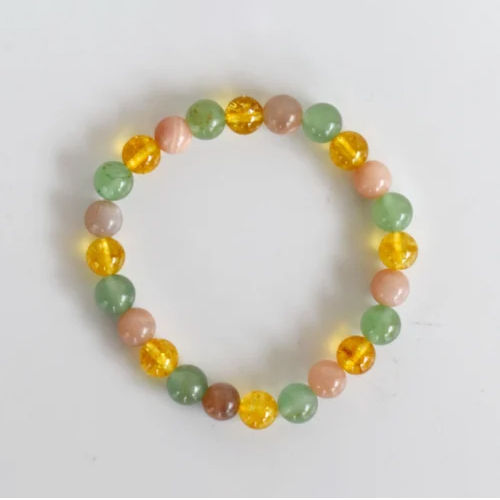 Round Good Luck Gemstone Bracelet