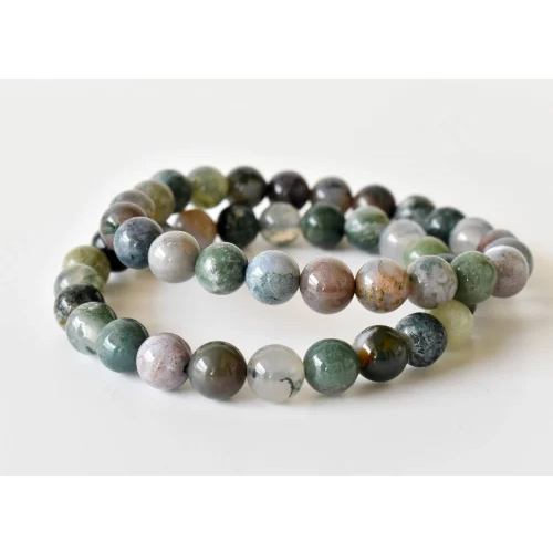 Round Fancy Jasper Gemstone Beaded Bracelet