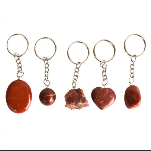 Stone Red Jasper Key Chain