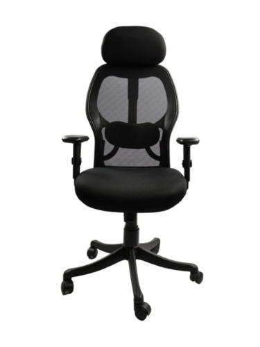 Adhunika High Back Revolving Black Office Boss Chair