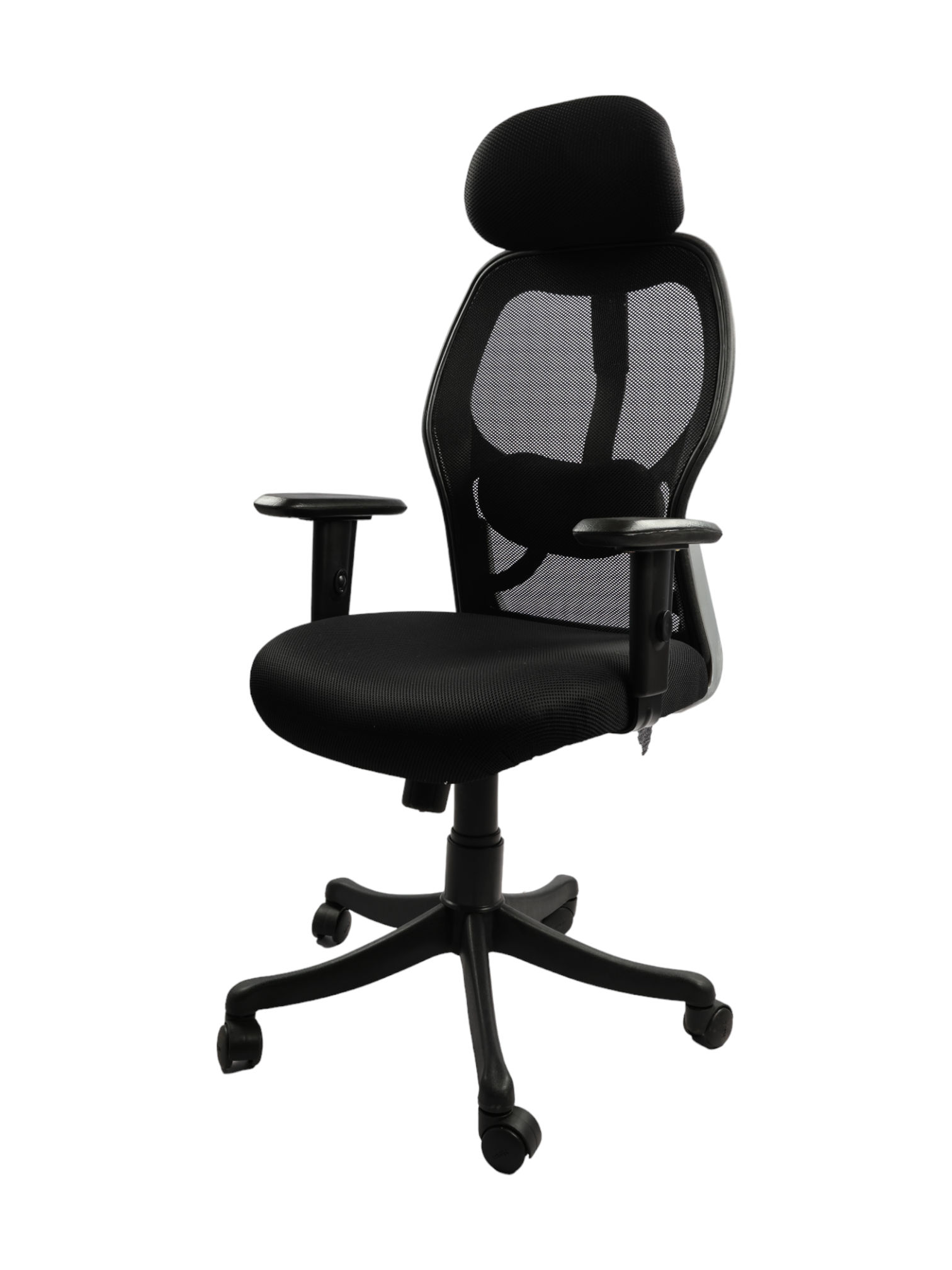 Adhunika High Back Revolving Black Office Boss Chair