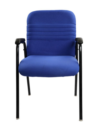 Adhunika Blue Office Visitor Chair With Cushion Chair