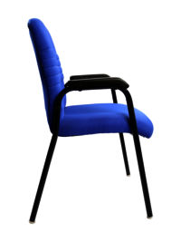 Adhunika Blue Office Visitor Chair With Cushion Chair
