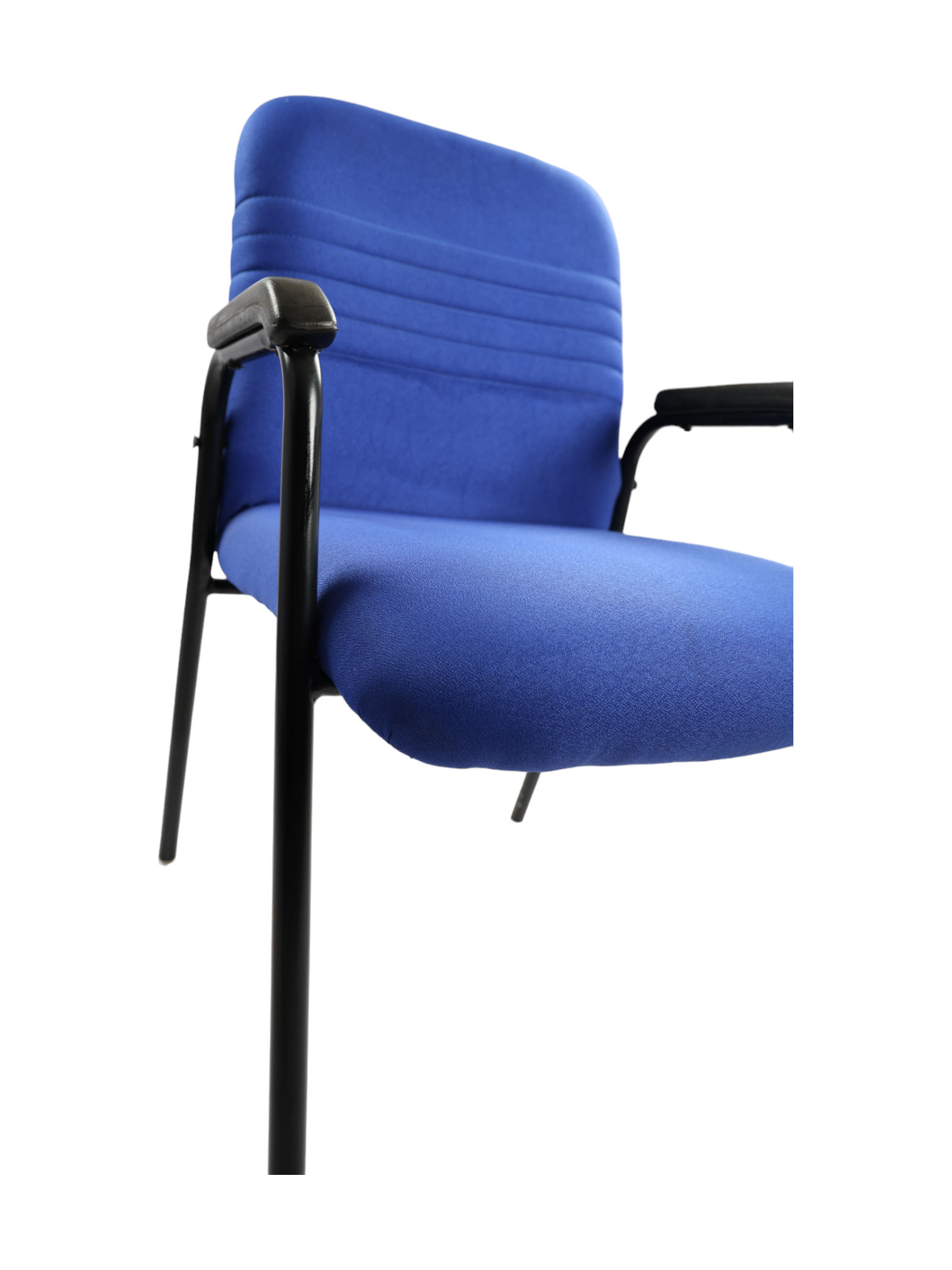 Adhunika Blue Office Visitor Chair With Cushion Chair
