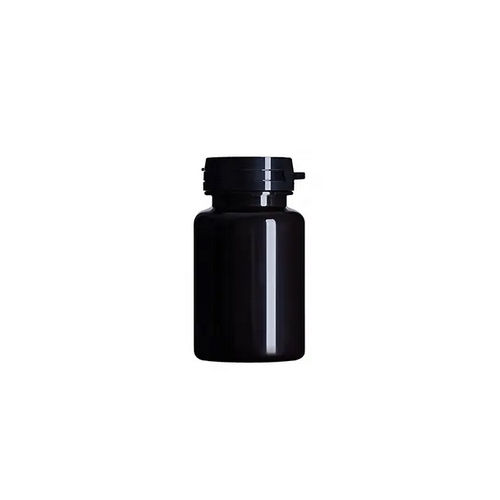 Bpa Free Food Grade 120Cc Black Pet Plastic Bottle Pill Tablet Csapsule Empty Bottle Customized Logo With Tamper Evident Lid Size: 120Ml