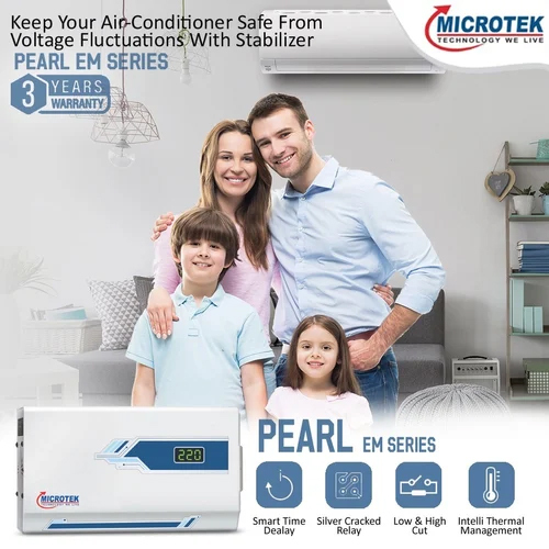 Microtek Digital Automatic Voltage Stabilizer - Ambient Temperature: Suitable For Operating At Ambient Temperatures Celsius (Oc)
