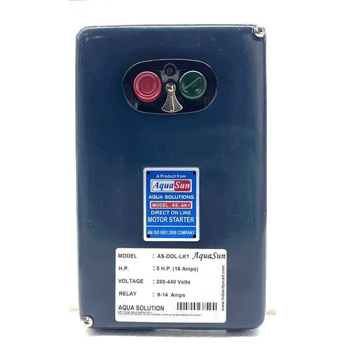 AQUASUN 5HP Single Phase Submersible Pump Starter AS DOL LK1 5HP