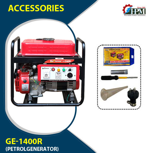 1 KVA Portable Petrol Generator  Model GE-1400R Manual Start