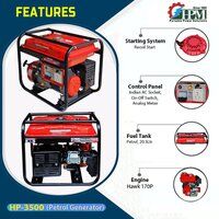 3 KVA Portable Petrol Generator Model HP-3500 Start-Manual