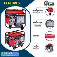 7 KVA Portable Petrol Generator Manual and Self Start Model HP-9500E