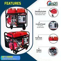 8 KVA Portable Petrol Generator  Model HP-13000E Petrol Run Manual Self and Remote Start