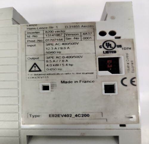LENZE E82EV402-4C200 INVERTER DRIVE