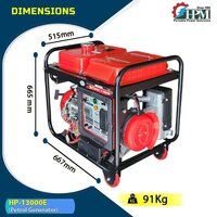 8 KVA Single Phase Generator Model HP-13000E Petrol Run  Recoil Start Self Start  and Remote Start