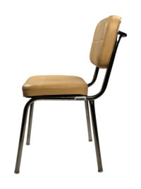 Adhunika Without Arms Visitor Chair (Cream)