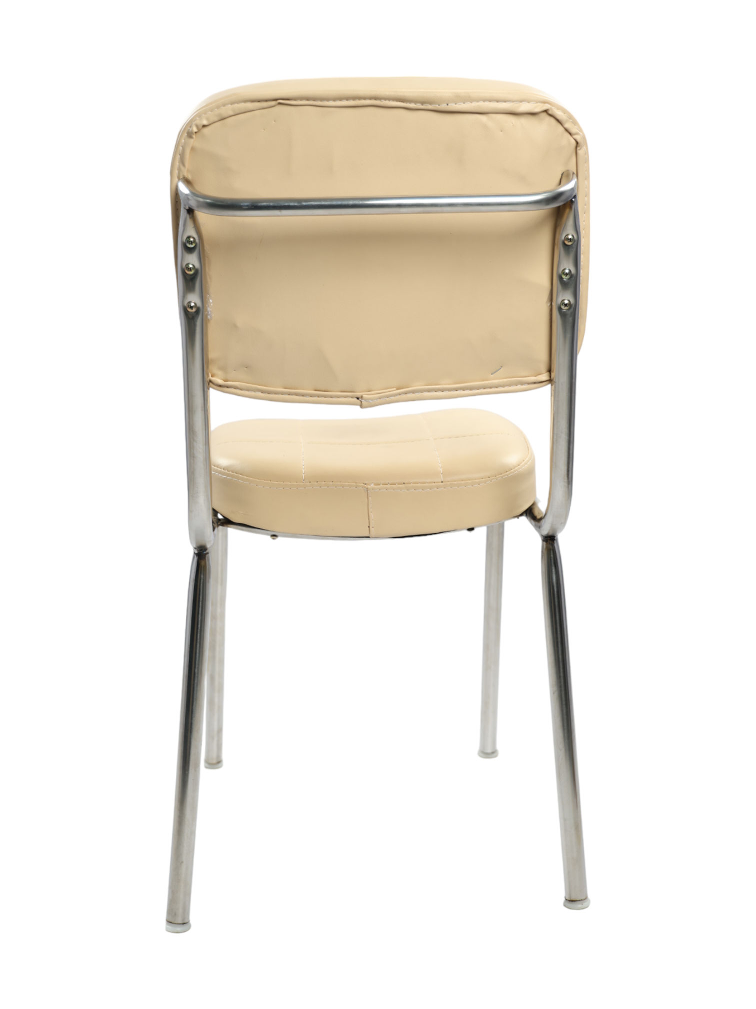 Adhunika Without Arms Visitor Chair (Cream)