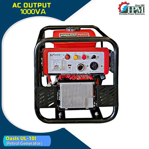 Red & Black 1 Kva Digital Inverter Generator Model Oasis Ul-10i Manual Start