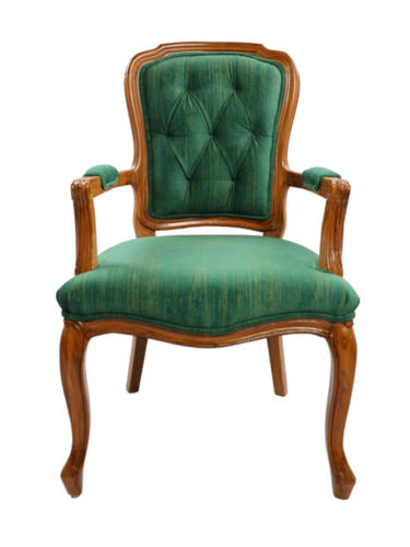 Adhunika Wooden Visitor Chair (Green)