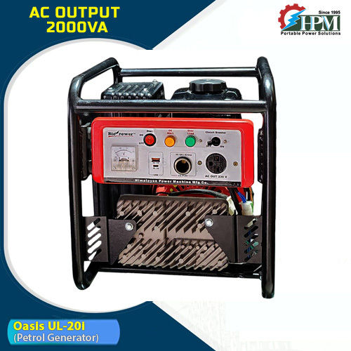 Red & Black 2 Kva Digital Inverter Generator  Model Oasis Ul-20I Manual Start