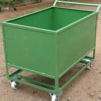 Mild Steel Box Trolley - Structure: Roll Container