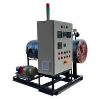 Thermic Fluid Air Heater - Stainless Steel, Freestanding Design | Sleek Silver Color And Efficient Heating Performance