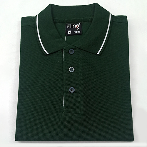 250GSM Mens Green Polo T-Shirts