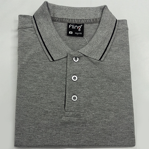 250GSM Mens Grey Polo T-Shirts