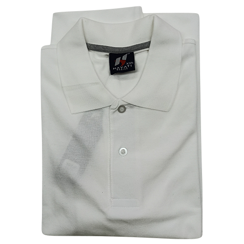 200GSM Mens White Polo T-Shirt