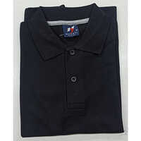 200GSM Mens Black Polo T-Shirt