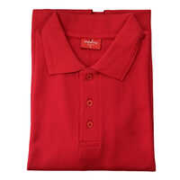 220 GSM Mens Red Polo T-Shirt