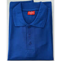 220 GSM Mens Blue Polo T-Shirt