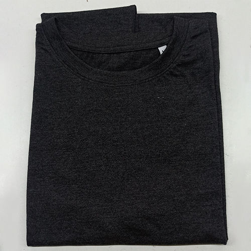 160Gsm Mens Round Neck Black T-Shirt Gender: Male