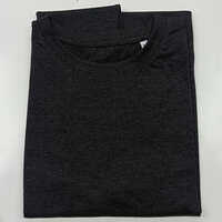 160GSM Mens Round Neck Black T-Shirt