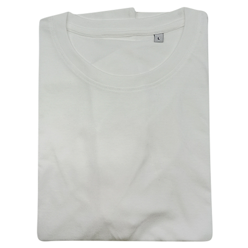 160GSM Mens Round Neck White T-Shirt